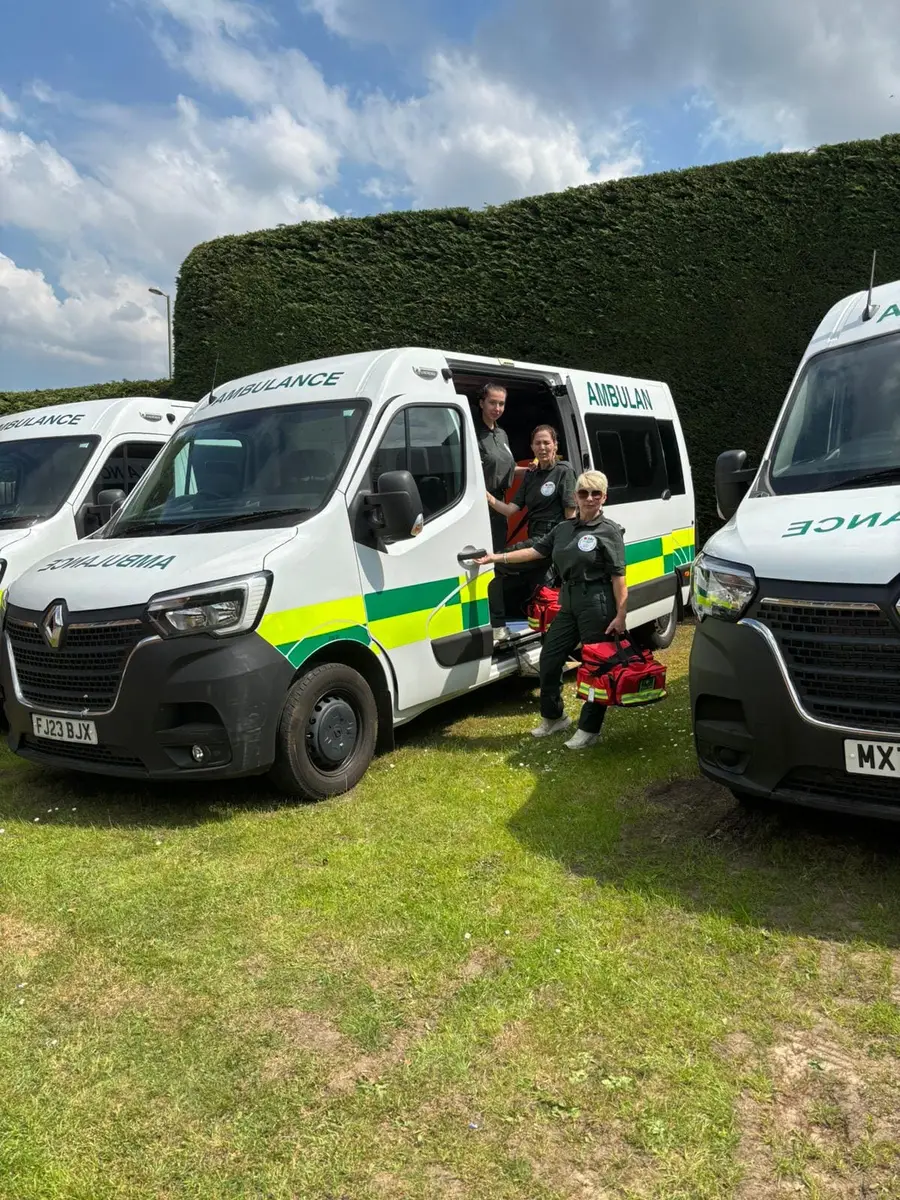 ABClivein crew with three ambulances in Hampshire